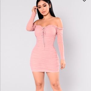 Mauve Mesh Dress